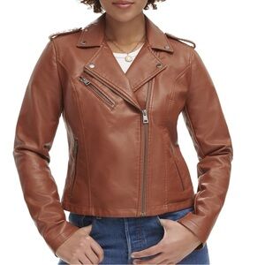 Levi's womens The Classic Faux Leather Moto Jacket